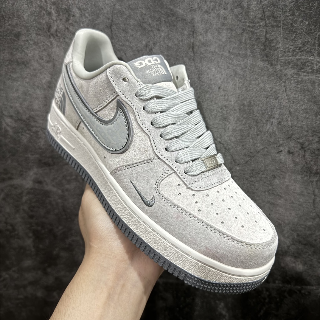 Nike Air Force 1 Low 07 x CDG x The North Face White and Gray