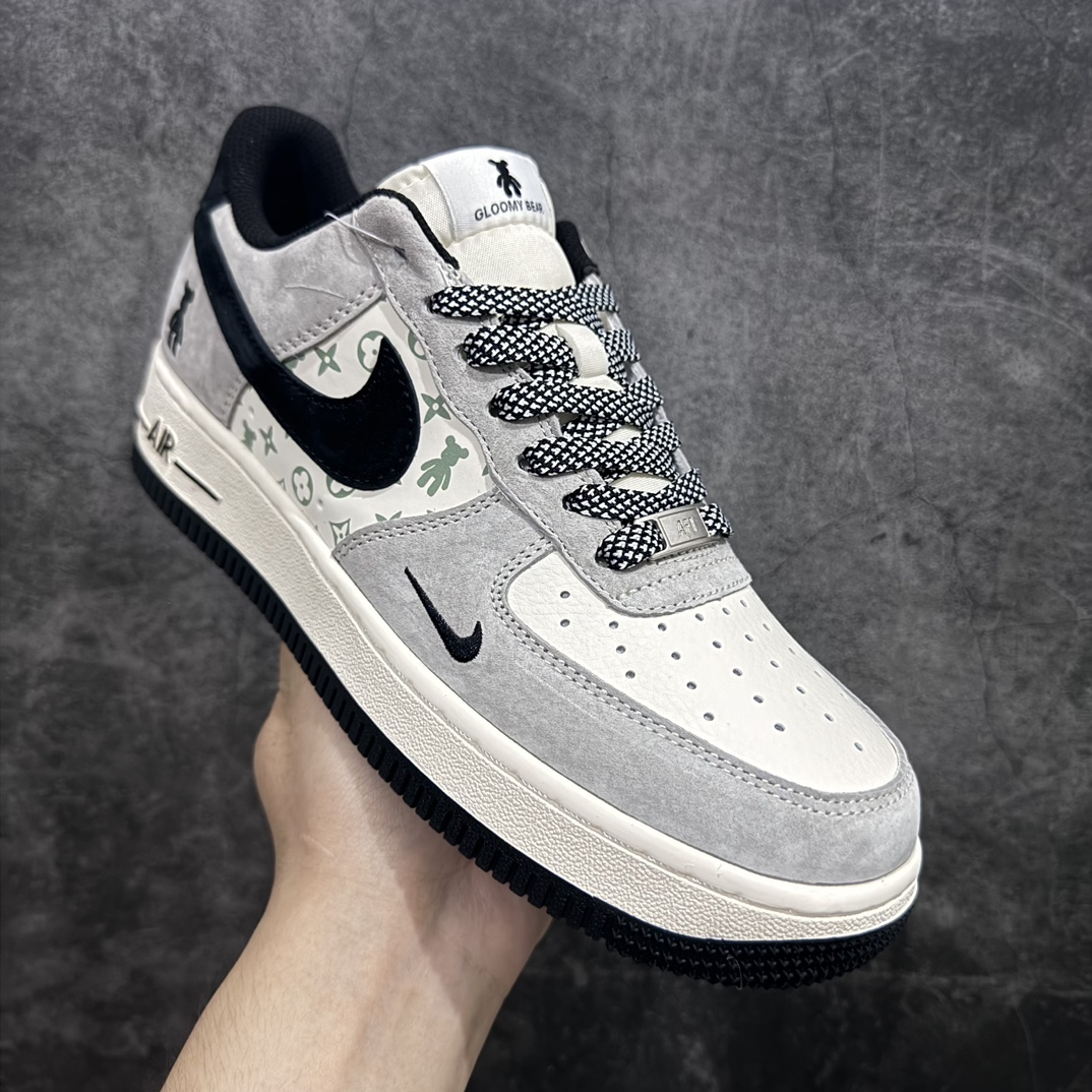 Nk Air Force 1'07 Low Violent Bear Joint-Gray and Black Print