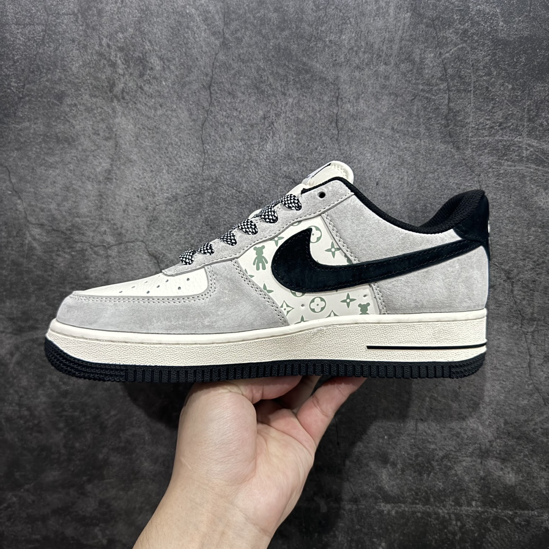 Nk Air Force 1'07 Low Violent Bear Joint-Gray and Black Print