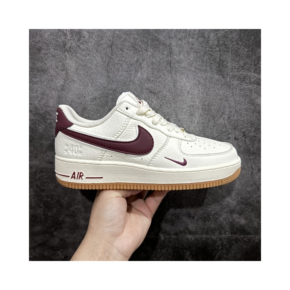 Nike Air Force 1 Low 07 40th Anniversary White and Red Hook