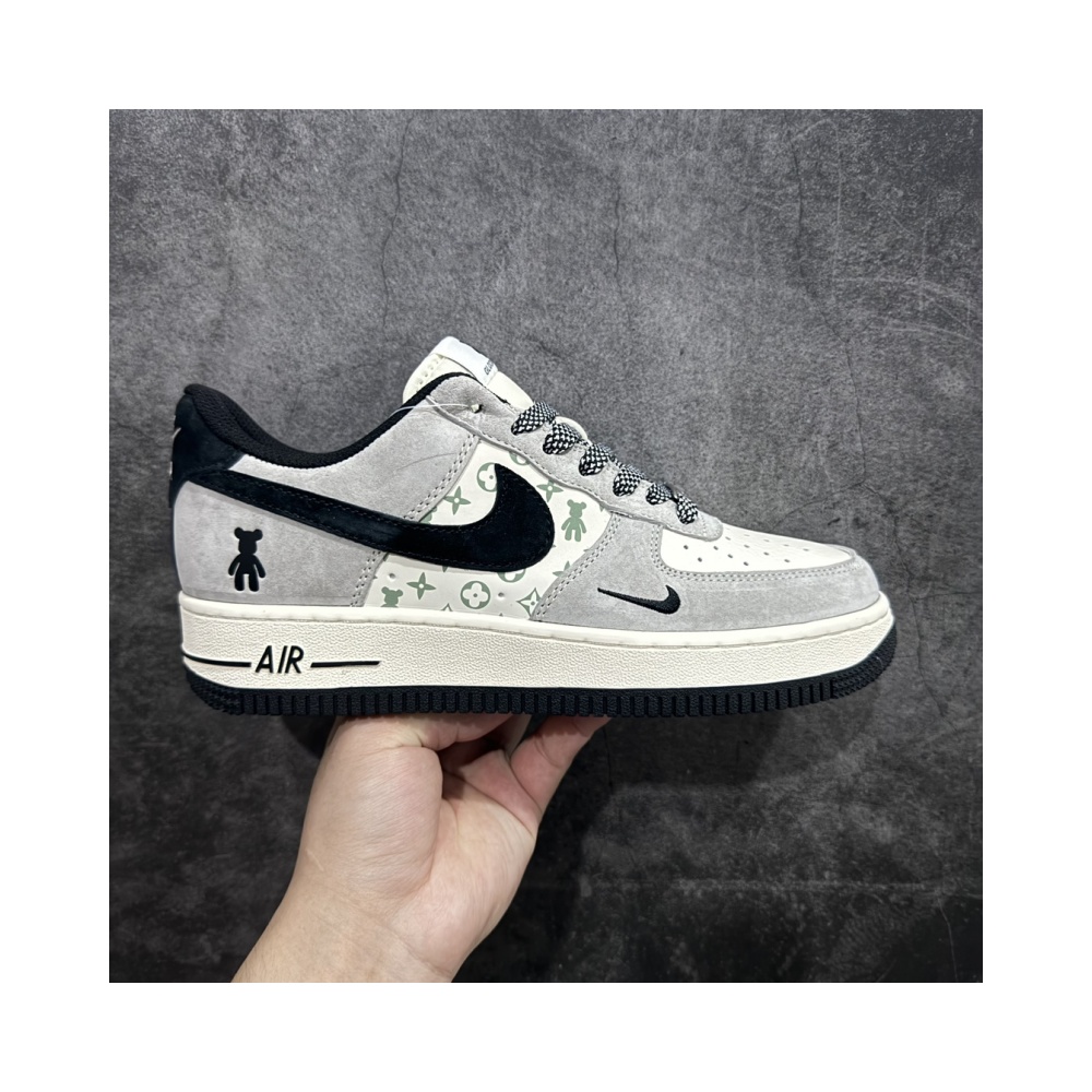 Nk Air Force 1'07 Low Violent Bear Joint-Gray and Black Print