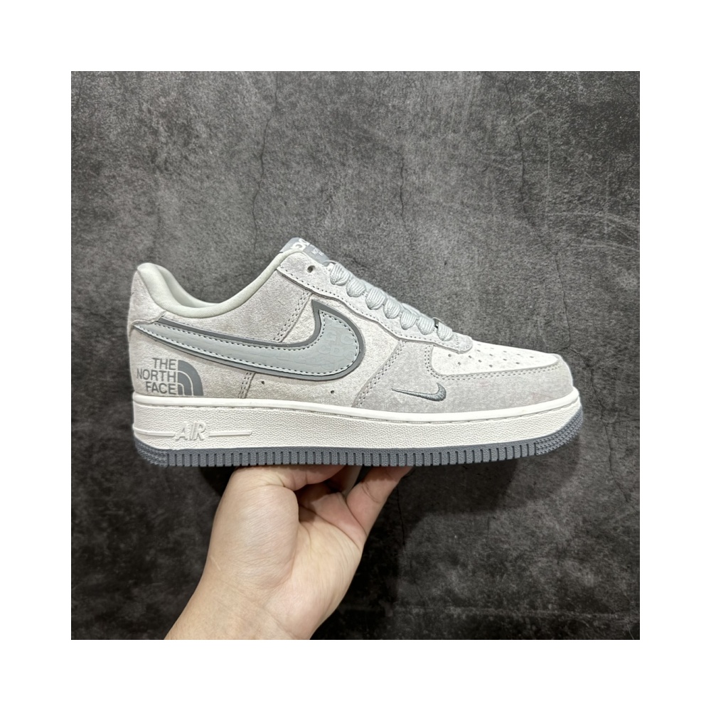 Nike Air Force 1 Low 07 x CDG x The North Face White and Gray
