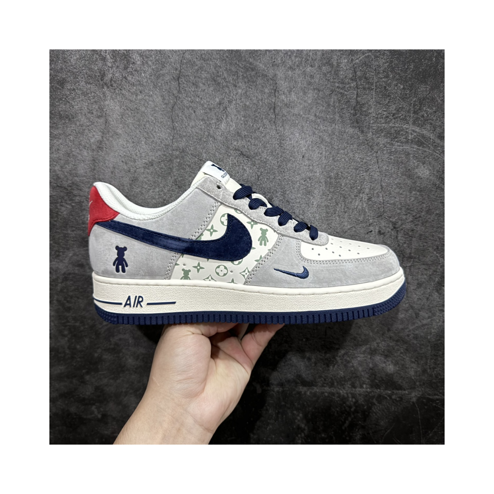 Nike Air Force 1 Low 07 x Bearbrick white, blue and red