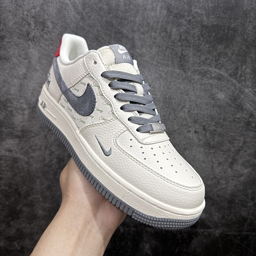Nike Air Force 1 Low 07 x Stussy Beige Gray Red