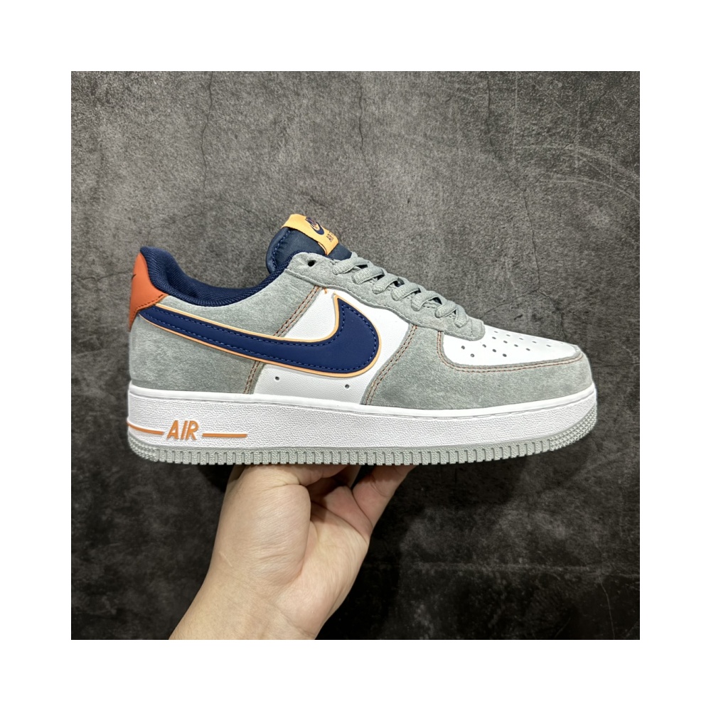 Nike Air Force 1 Low 07 Grey, Blue and Orange