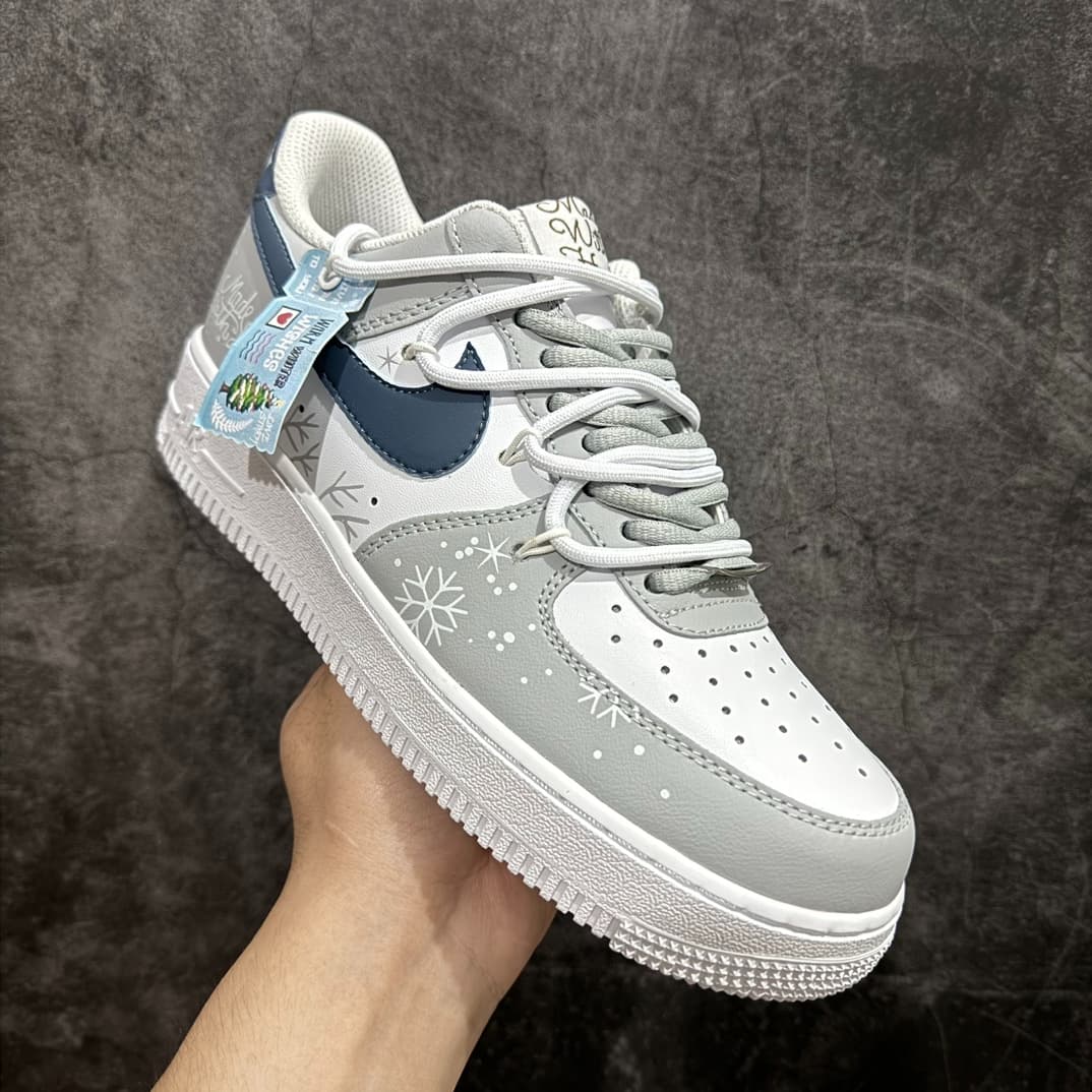Nike Air Force 1 Low 07 FZBB Frozen College Style Line Graffiti Blue