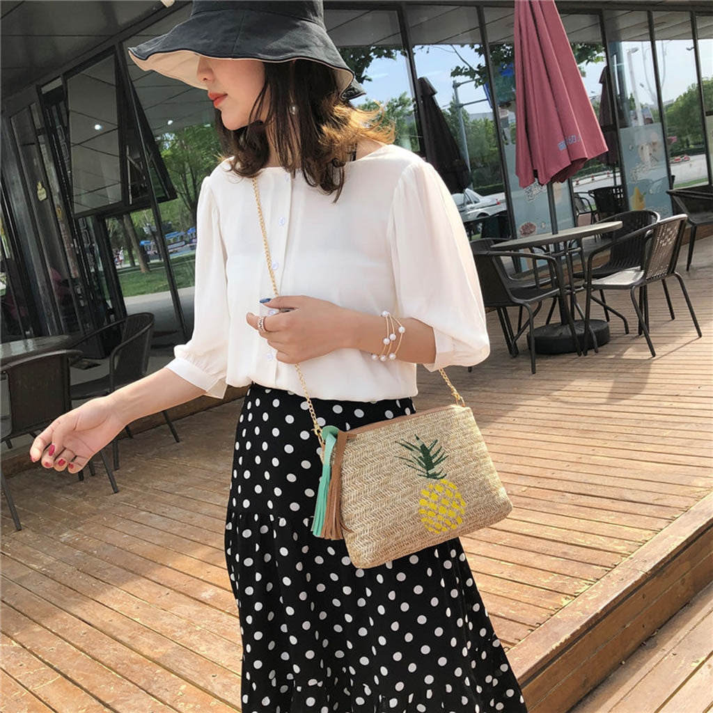 Crossbody Bags for Women Tassel Pineapple