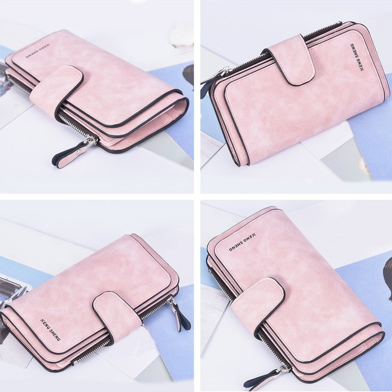 Female Purse Pu Leather Wallets Large
