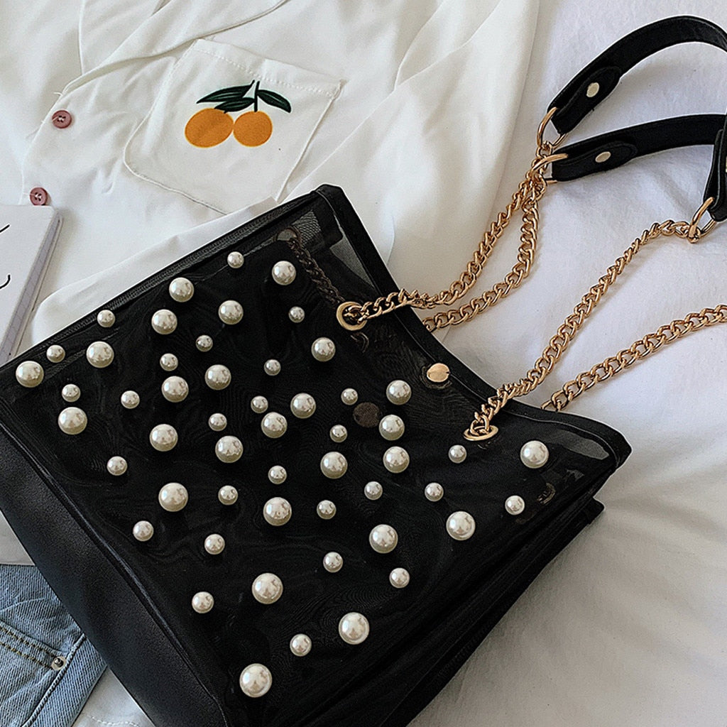 Bags For Women Clear Transparent Pearl