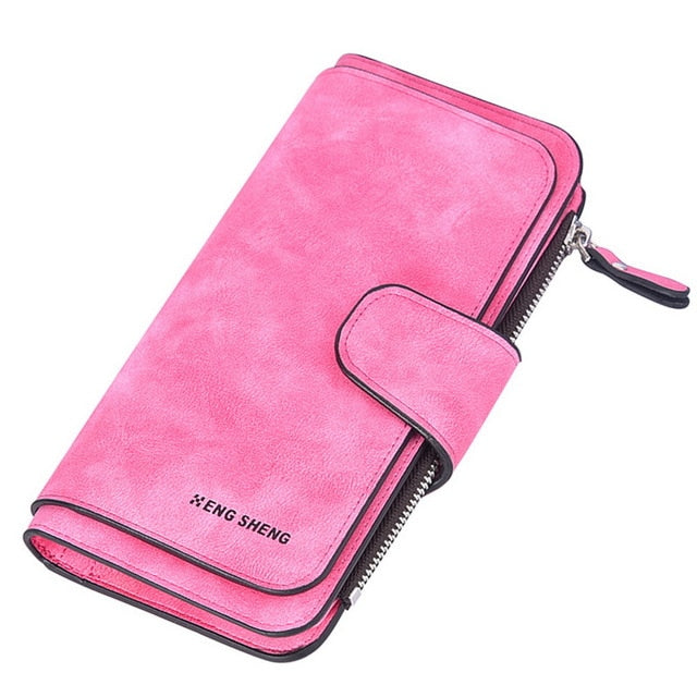 Female Purse Pu Leather Wallets Large