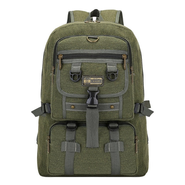 Casual Solid Canvas Outdoor Zipper Travel Bag