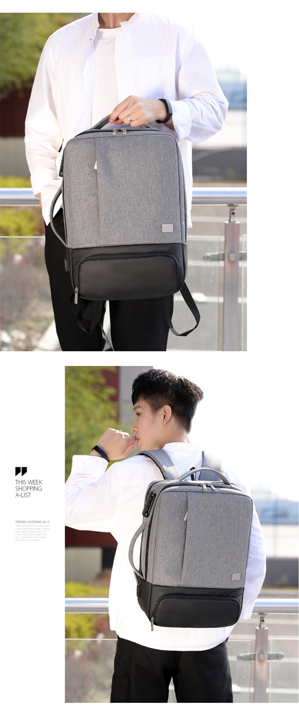 Business Backpack Men Anti Theft