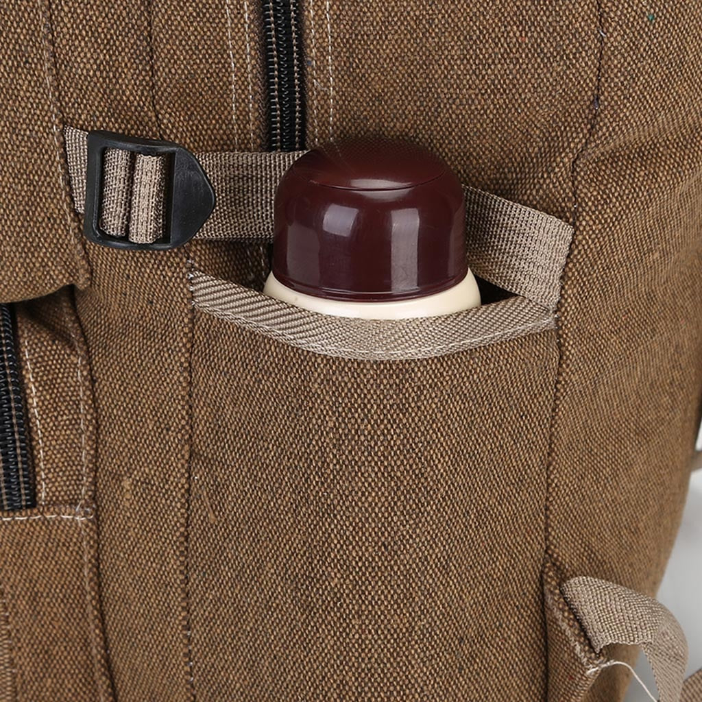 Casual Solid Canvas Outdoor Zipper Travel Bag