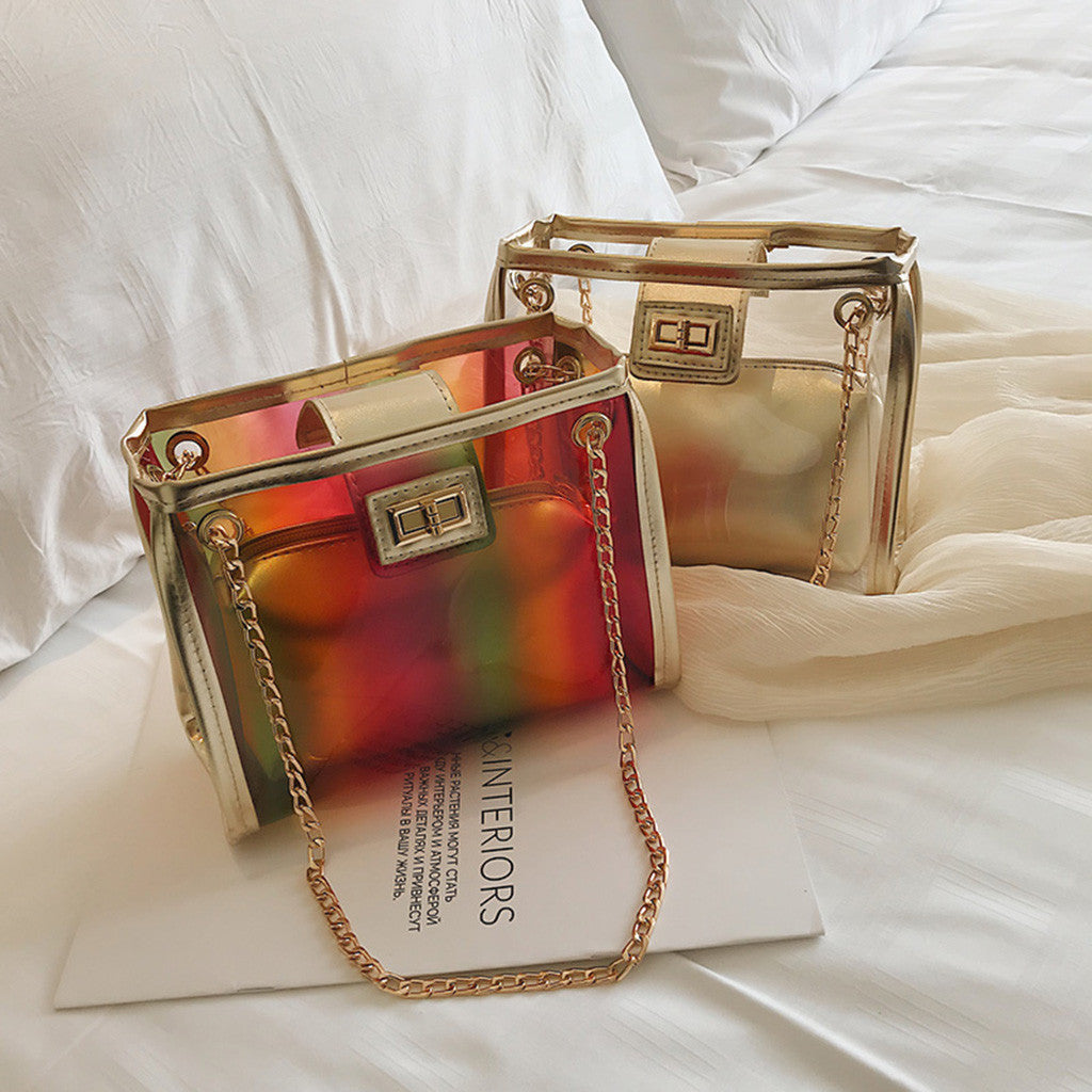 Crossbody Bags for Women Jelly Transparent Bag