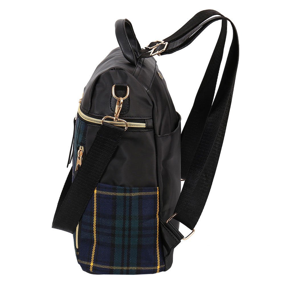 check gingham fashion Backpack female