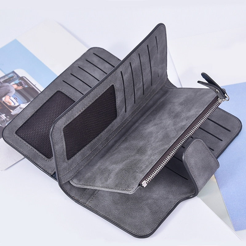 Female Purse Pu Leather Wallets Large