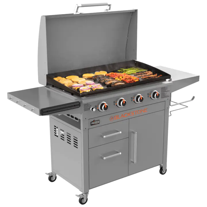 Blackstone ProSeries 4-Burner 36 Griddle Cooking Station with Hood