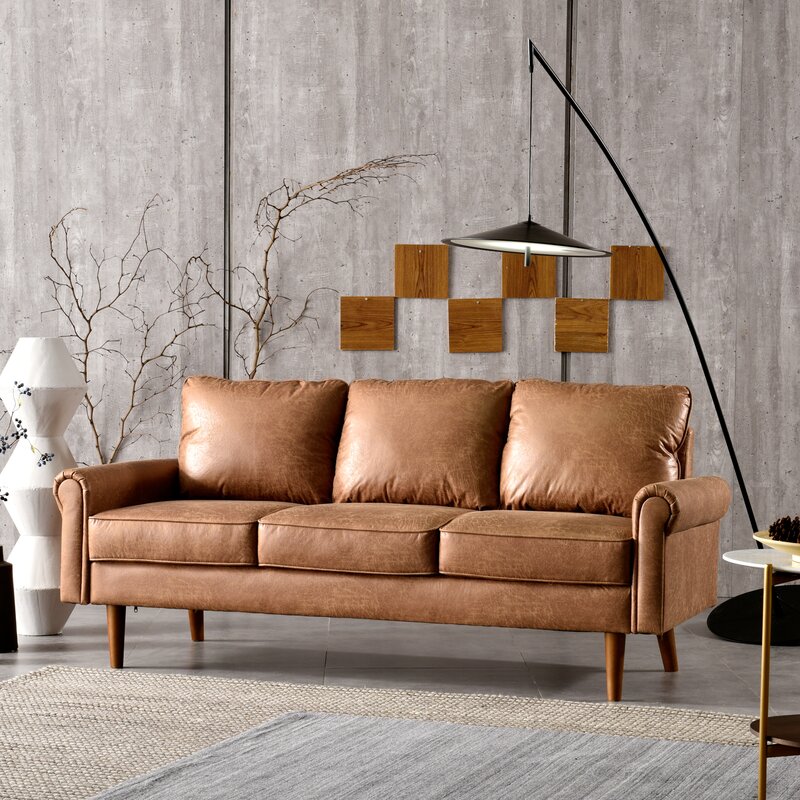 Ainsley 74.01” Rolled Arm Sofa