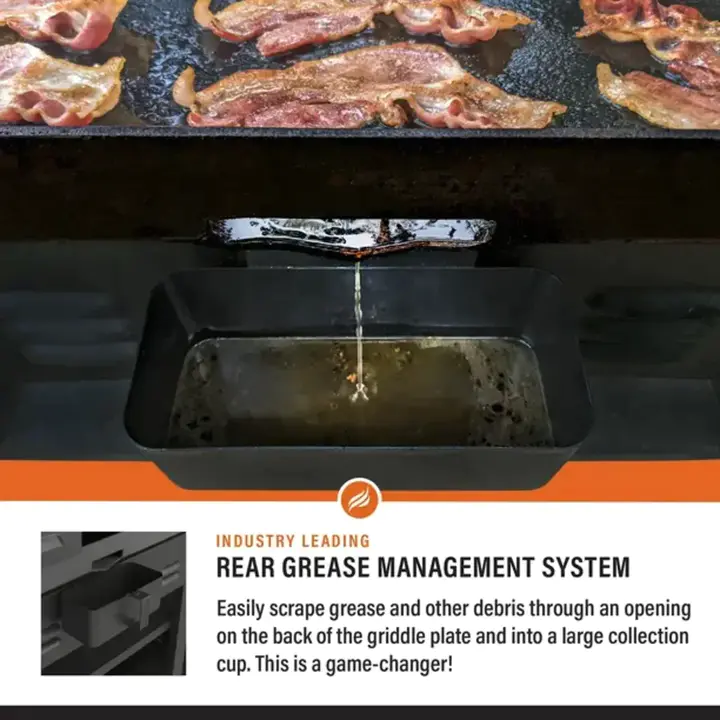 Blackstone 4-Burner 36 Griddle Cooking Station with Side Shelves