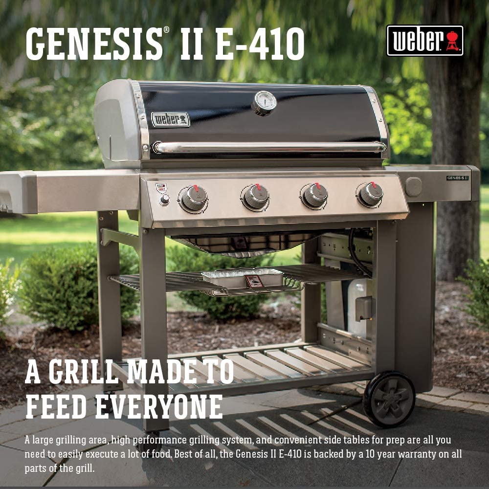 Weber 67011001 Genesis II E-410 Natural Gas Grill, Black