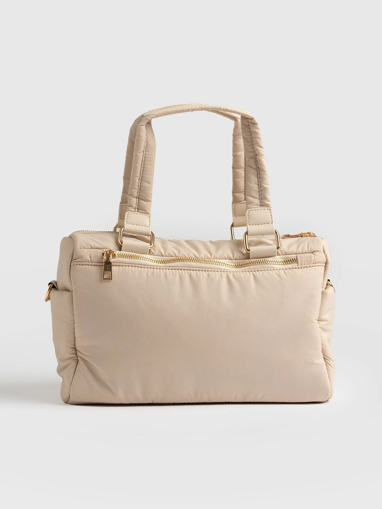 Woven Duffle Bag - Cream