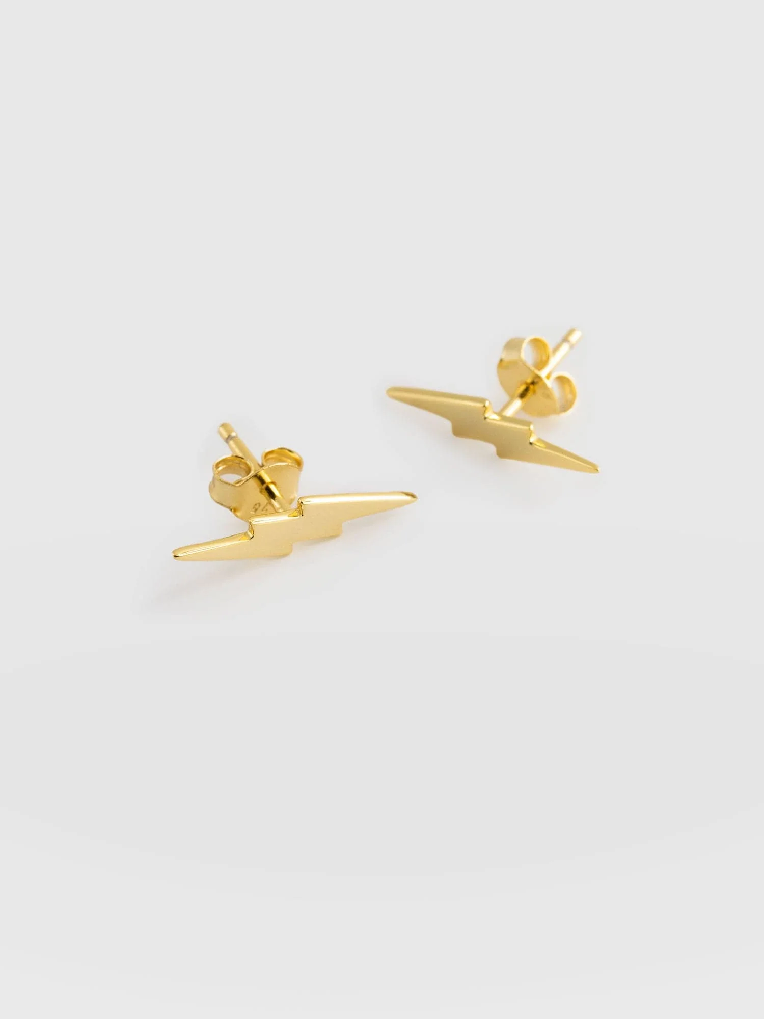 Lightning Earrings - Gold