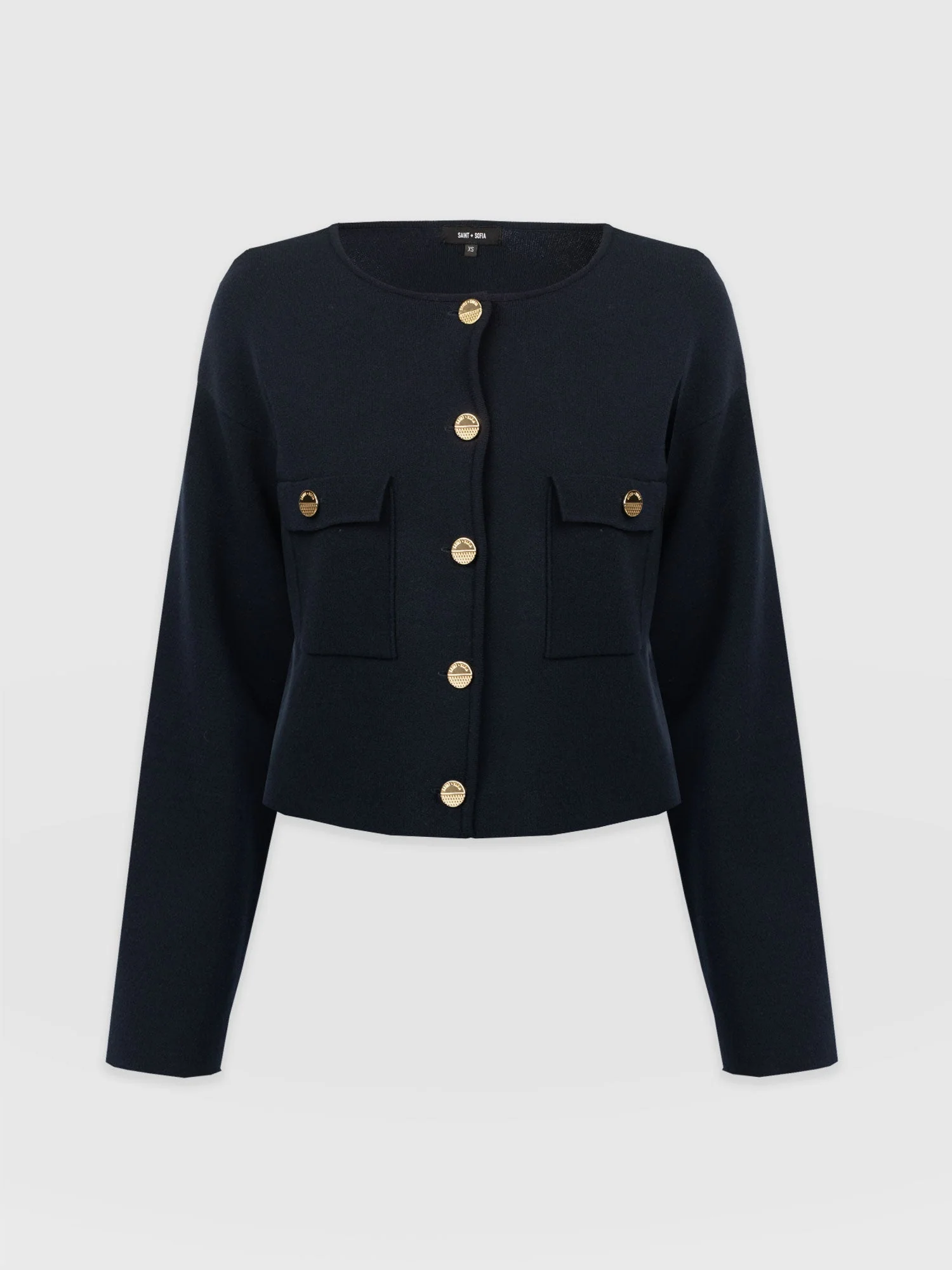 Maeva Knit Jacket - Navy