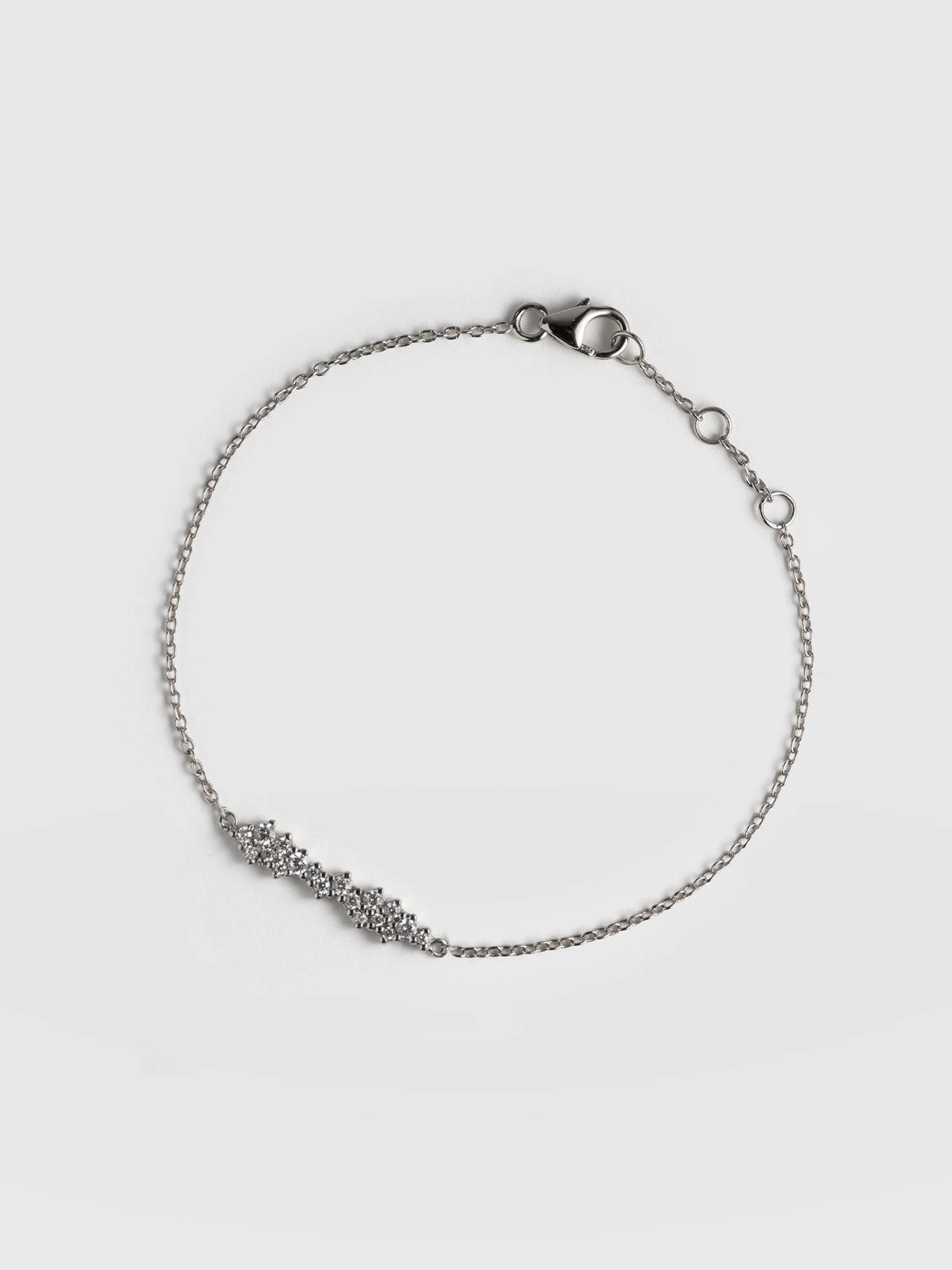Constellation Cluster Bar Bracelet - Silver