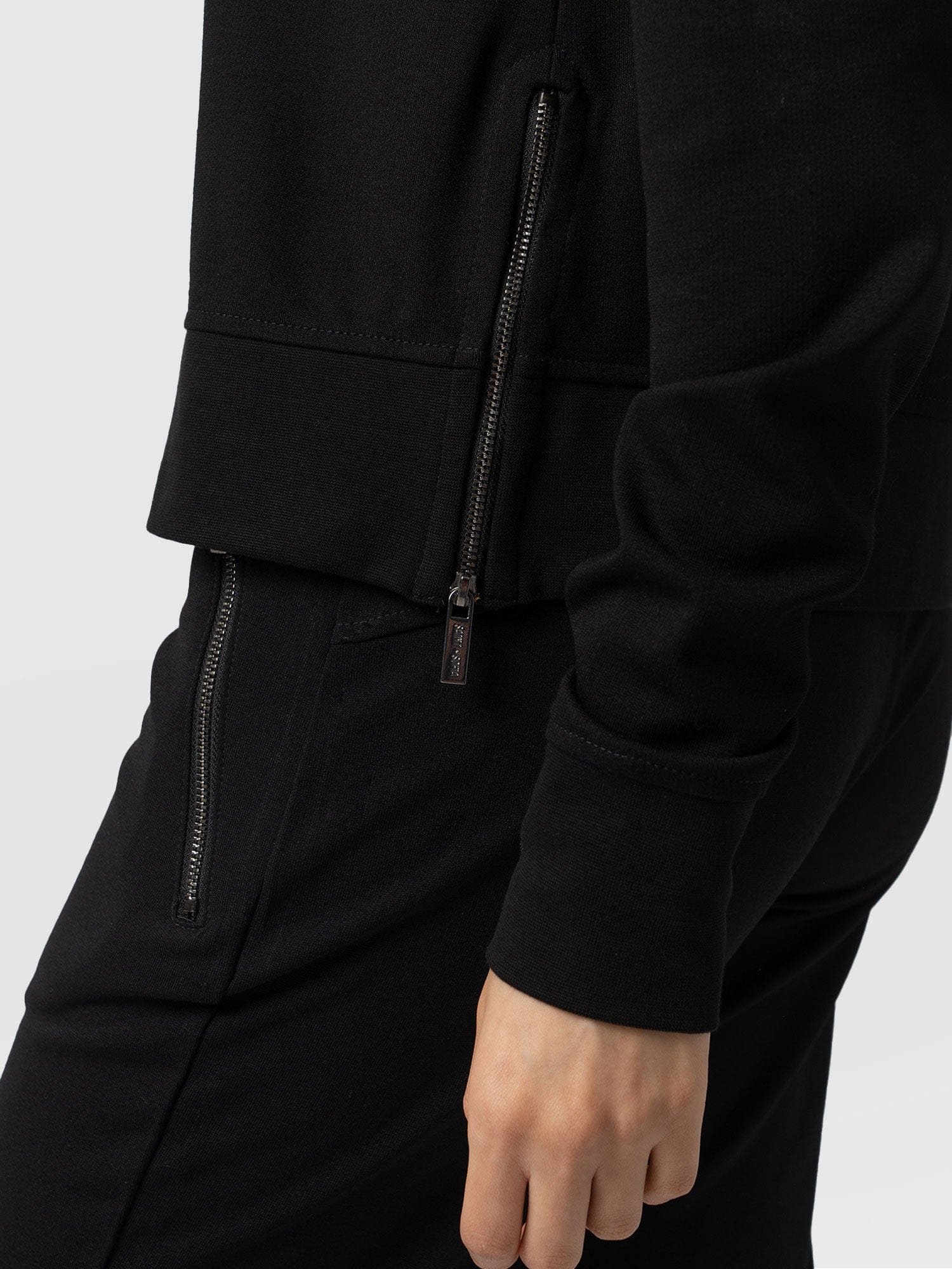 Morgan Zip Sweater - Black