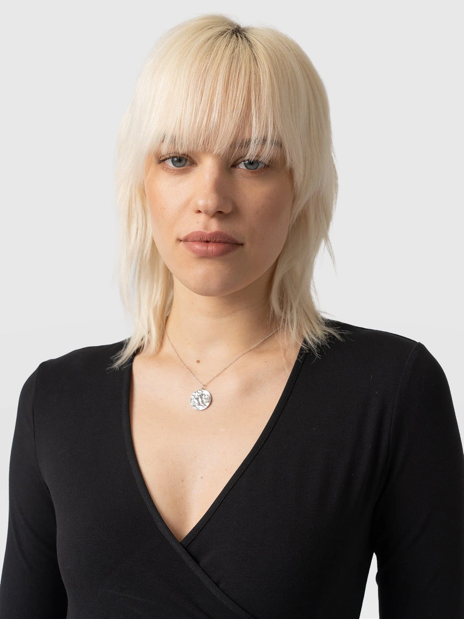 Maggie Wrap Midi Dress - Black