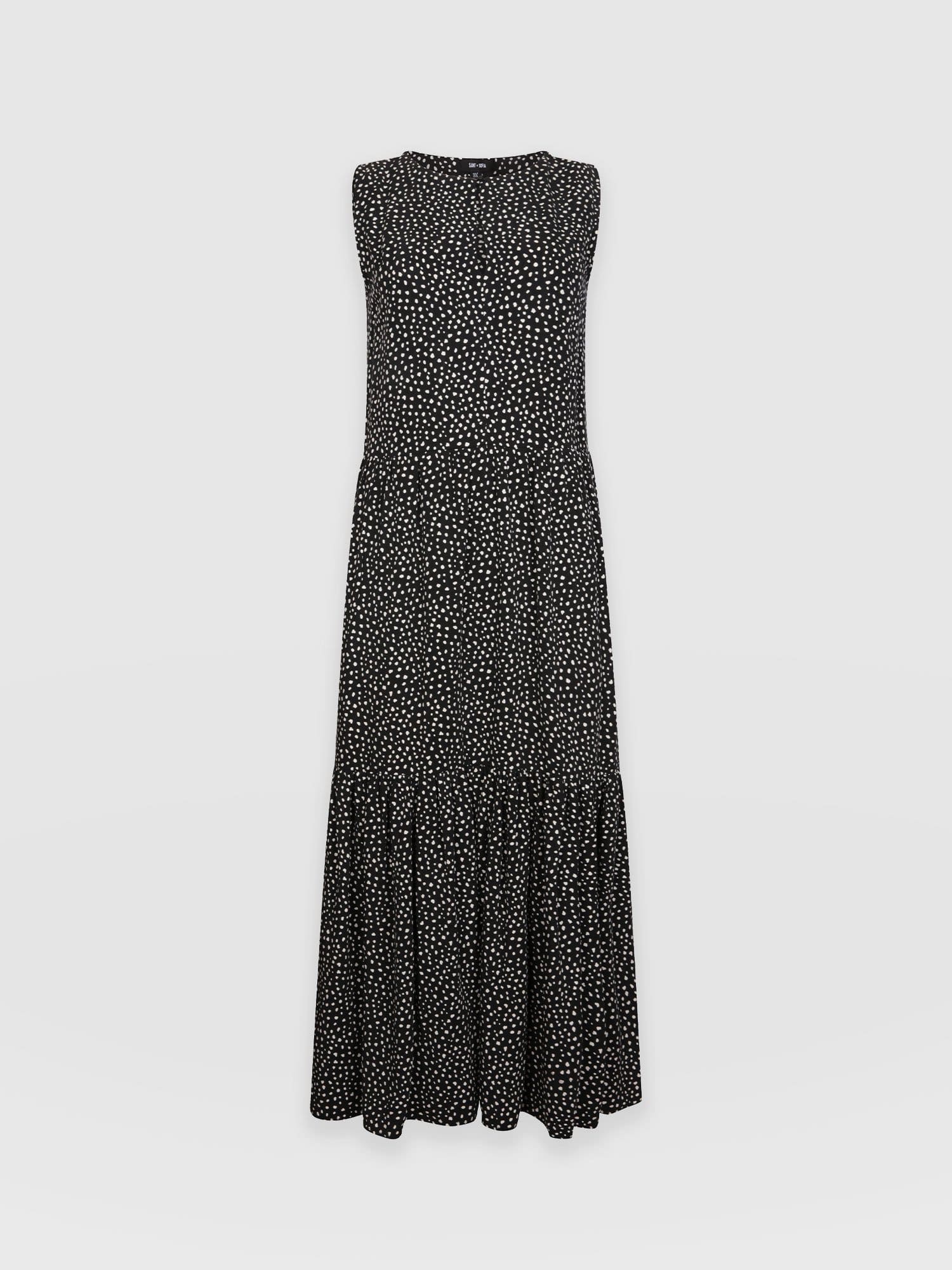 Greenwich Dress - Black Spot Tencel