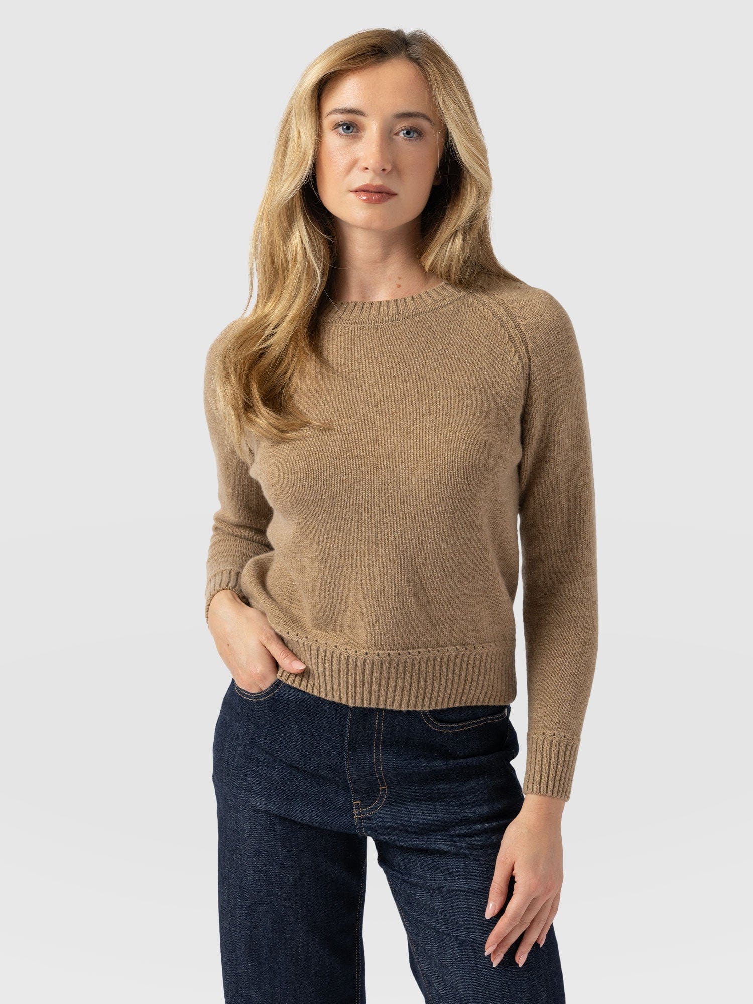 Cambridge Cashmere Jumper - Beige Melange