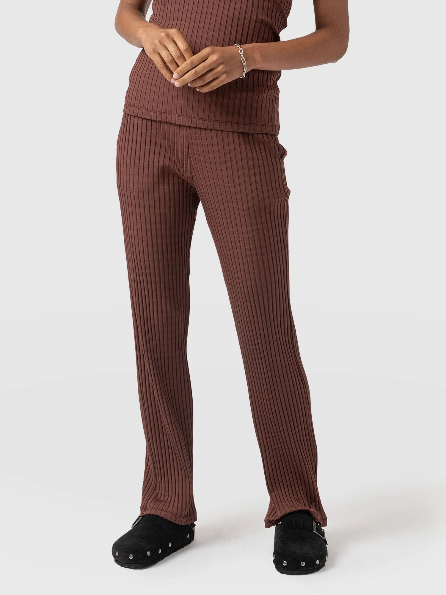 Apartment Pant - Maroon Rib