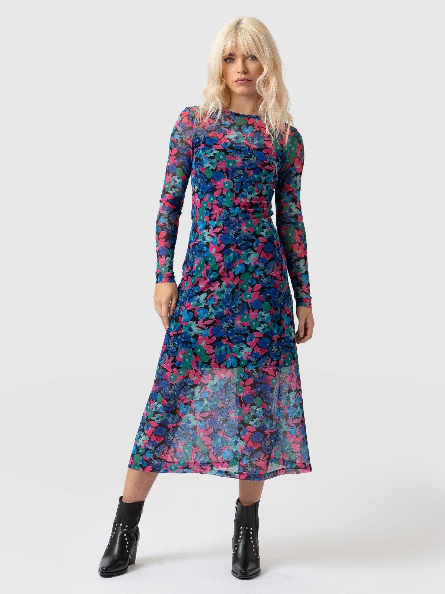 Runway Mesh Skirt - Neptune Garden