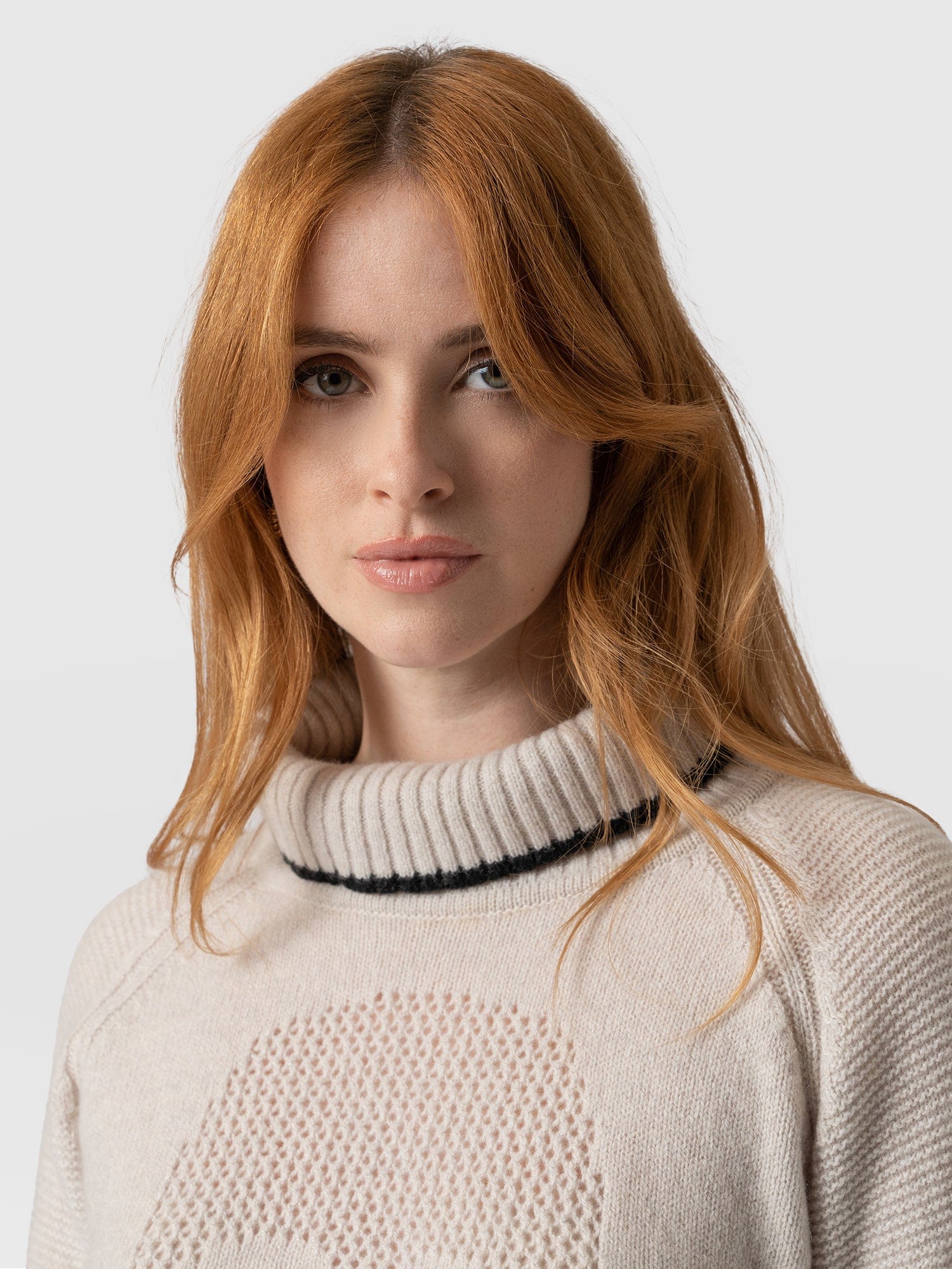 Blake Cashmere Skull Sweater - Cream