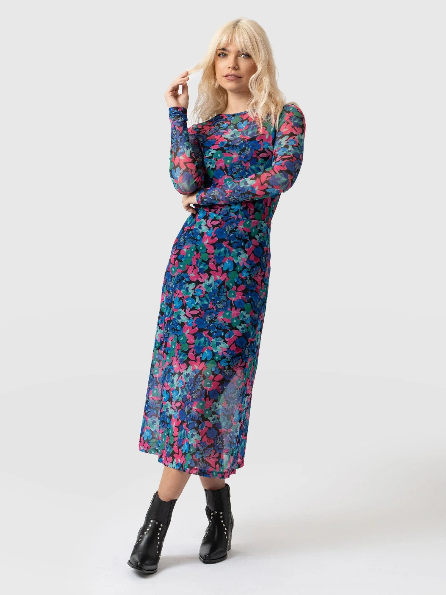 Runway Mesh Skirt - Neptune Garden