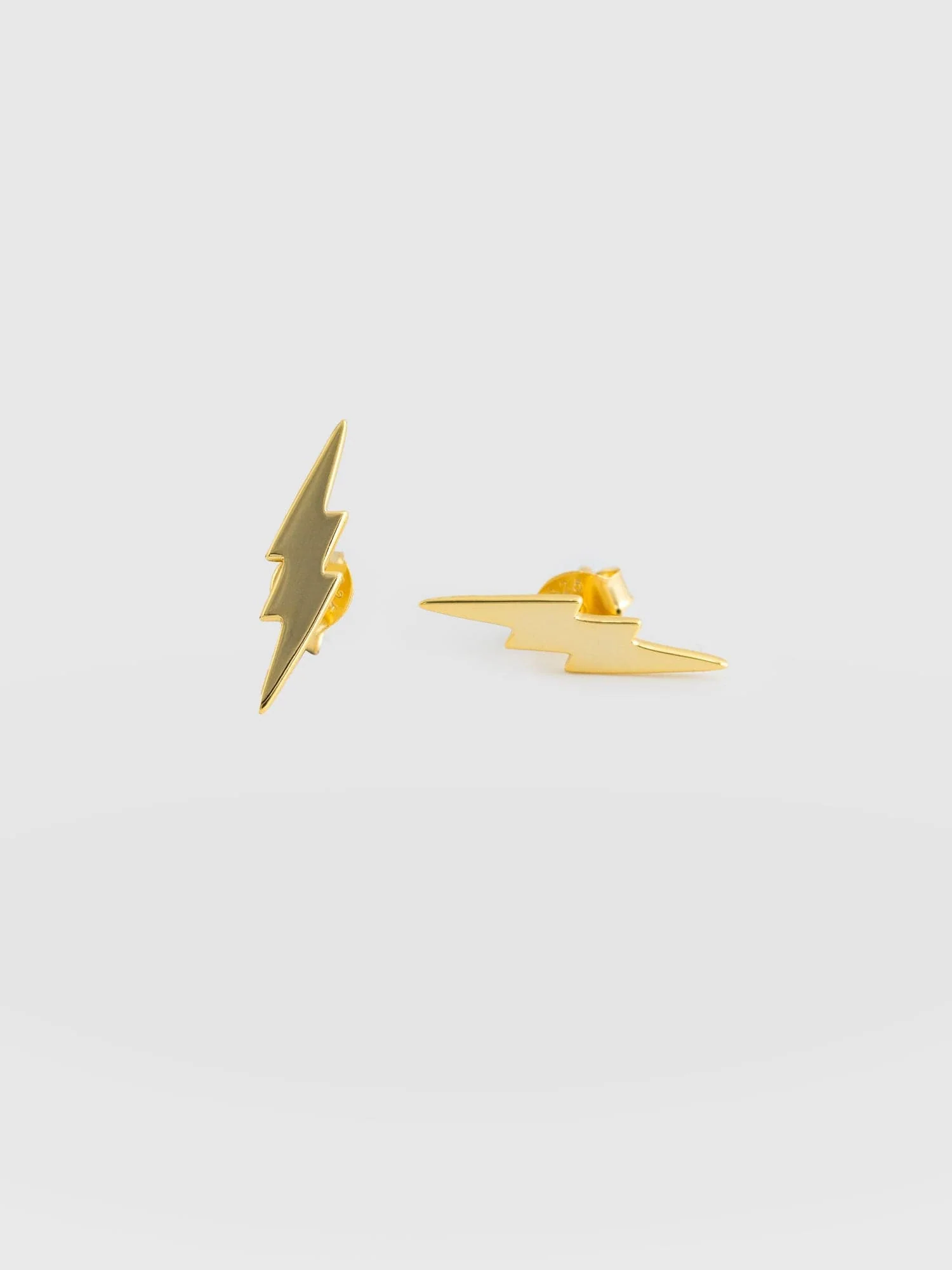 Lightning Earrings - Gold
