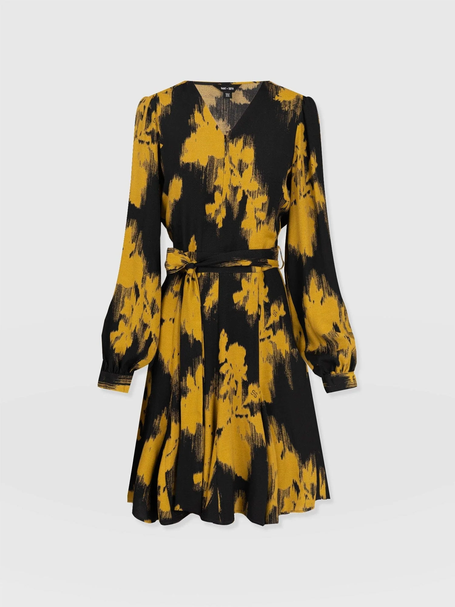 Joselyn Mini Dress - Yellow Fade Floral