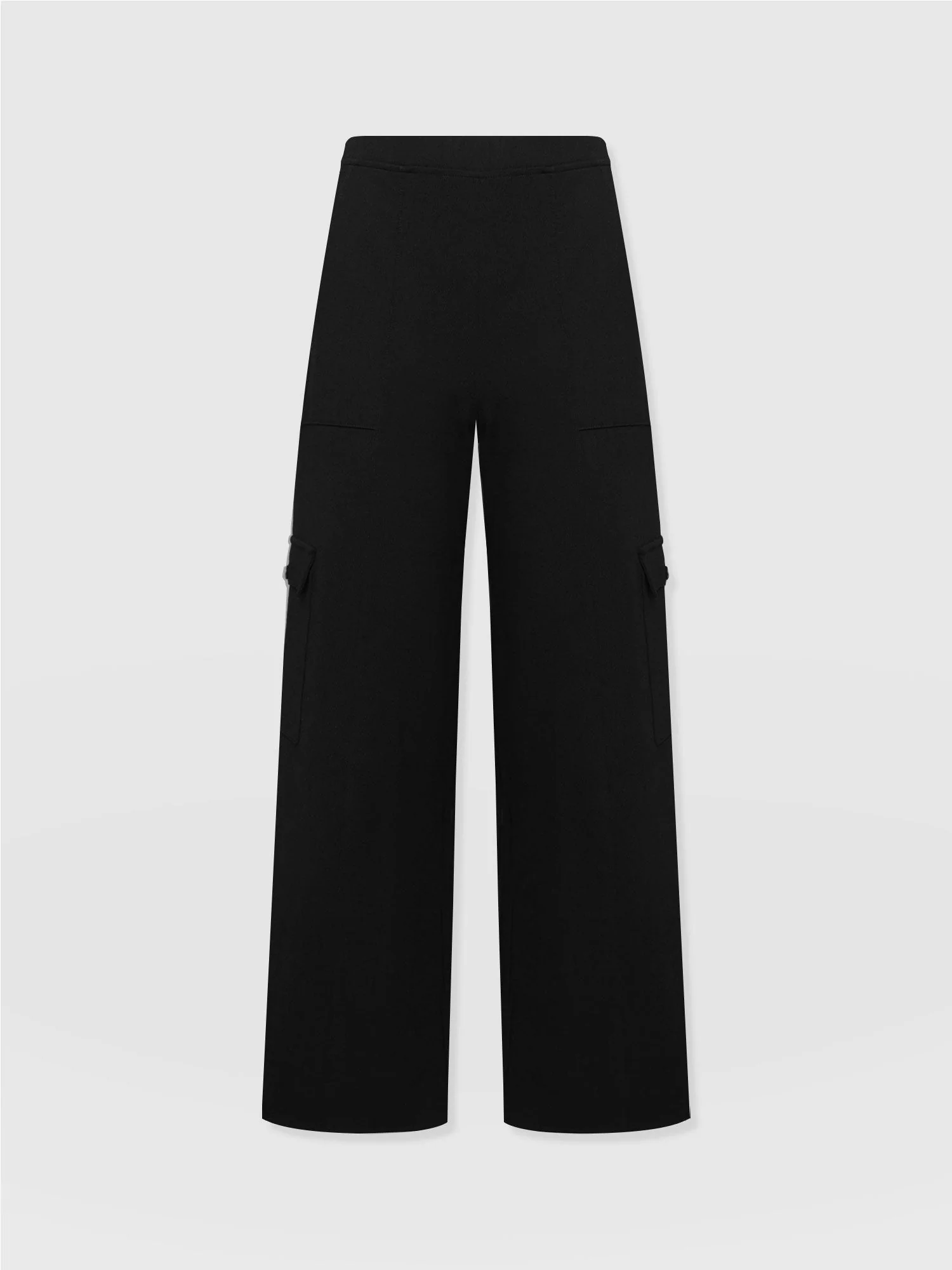 Cargo Chelsea Wide Leg Pant - Black