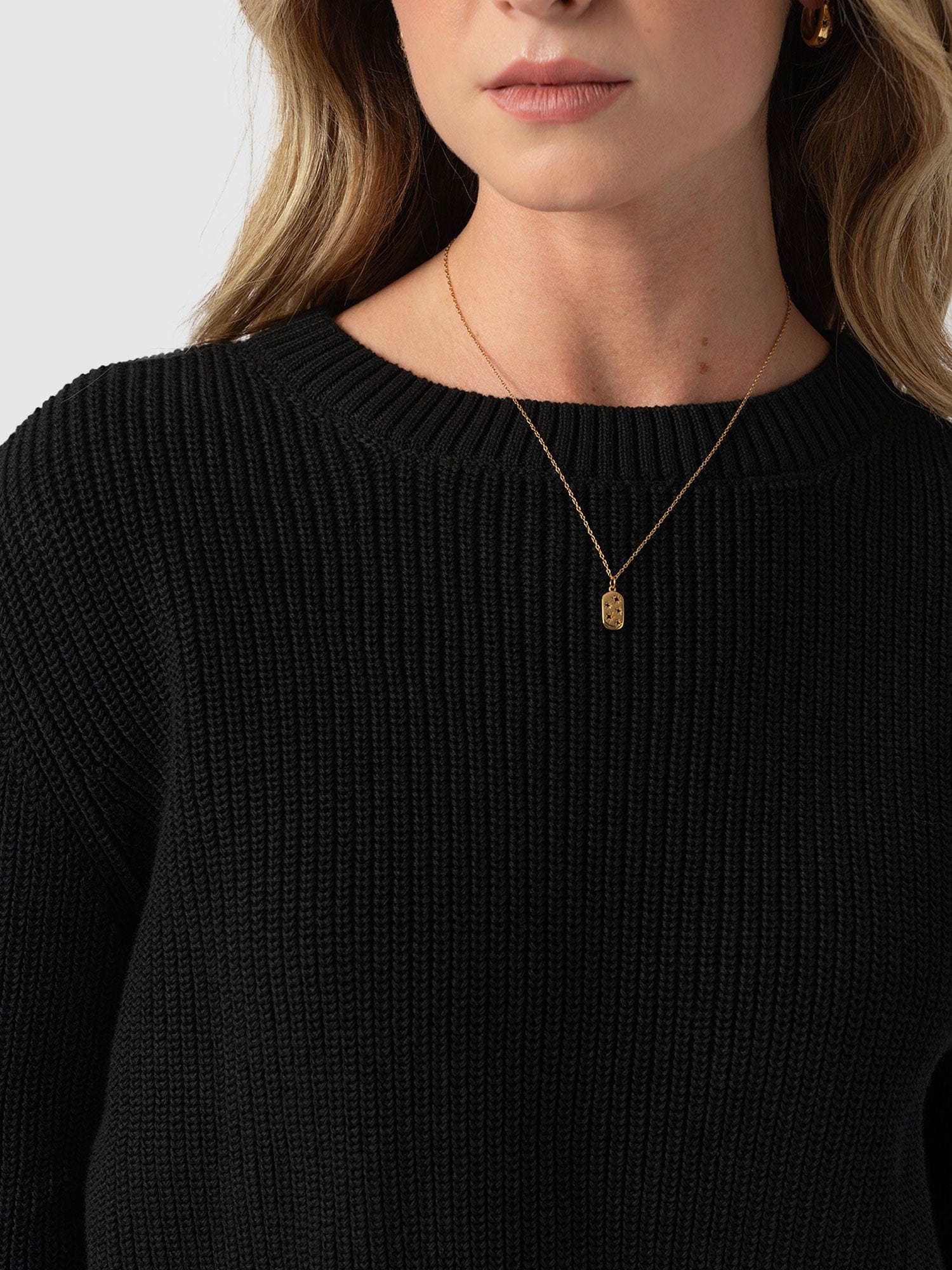 Remy Crop Sweater - Black