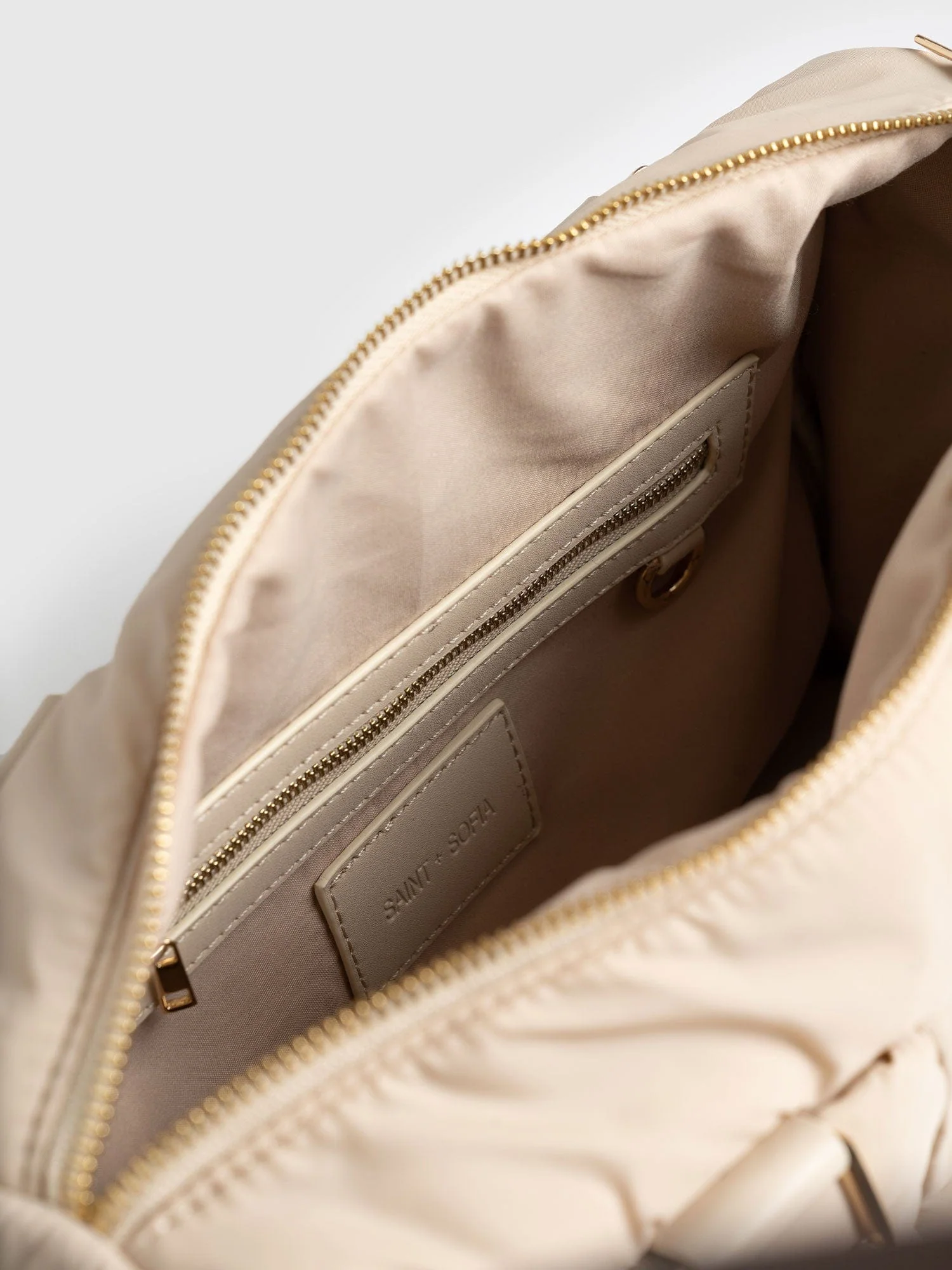 Woven Duffle Bag - Cream