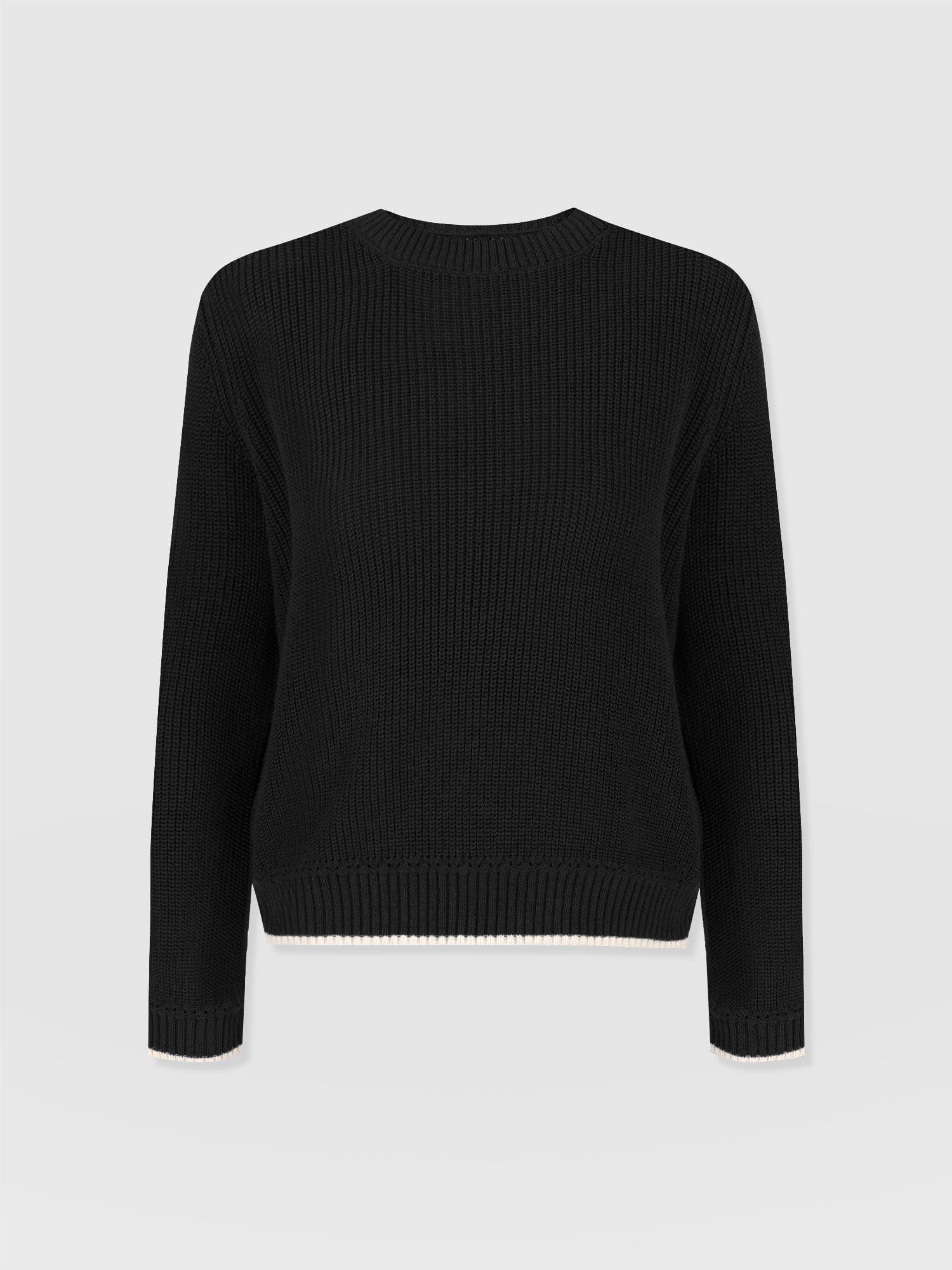 Remy Crop Sweater - Black