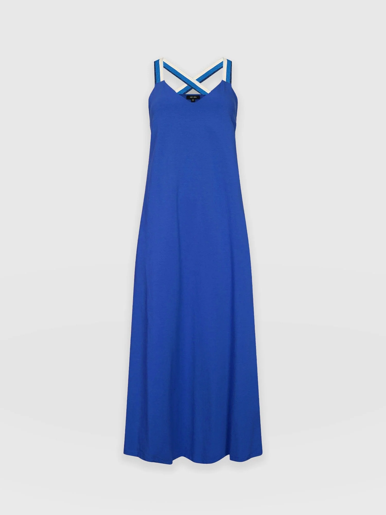 Sunset Dress Cobalt Blue - Navy Lurex