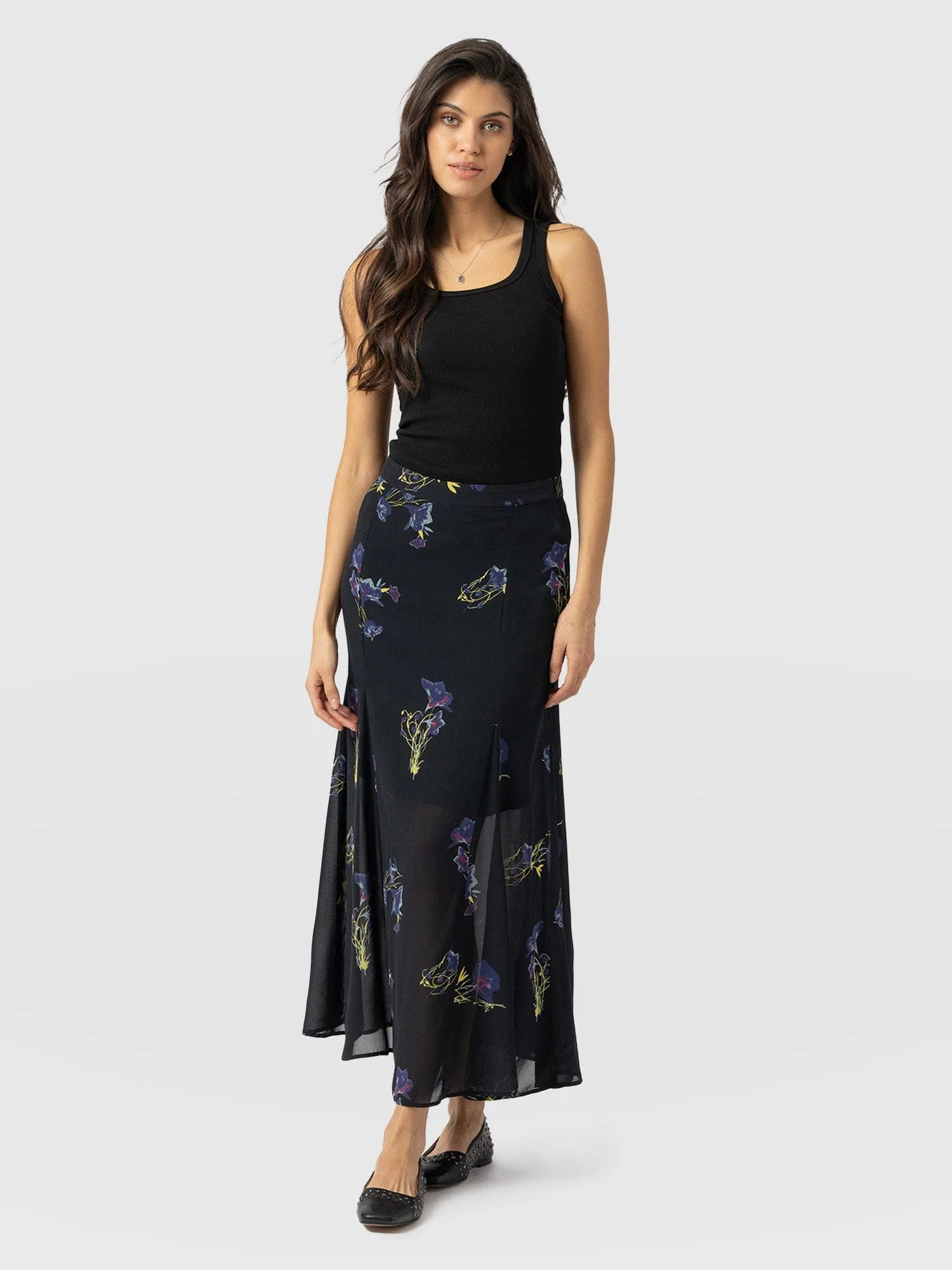 Audrey Skirt - Blue Lily Gardens