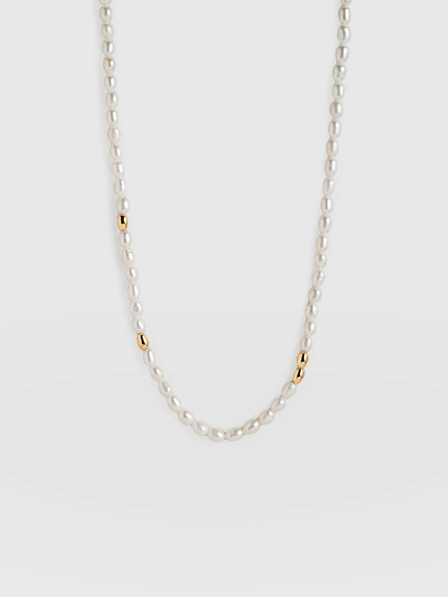 Jacqueline Pearl Necklace - Gold