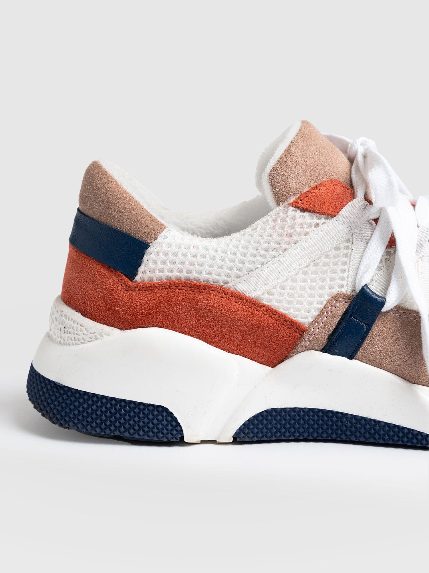 Sutton Sneaker - Navy/Orange