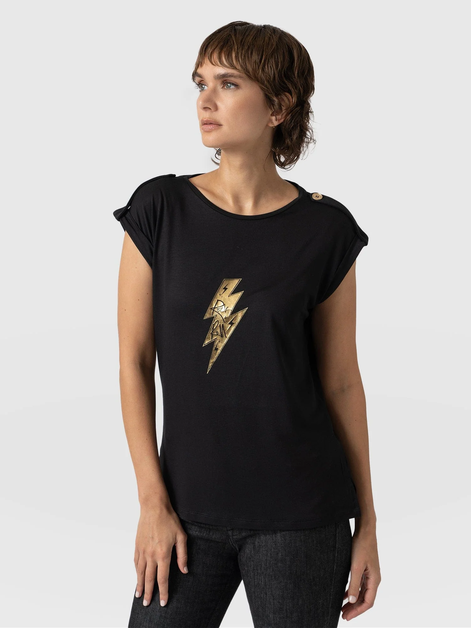 Turn Up Tee - Black Rock N Roll