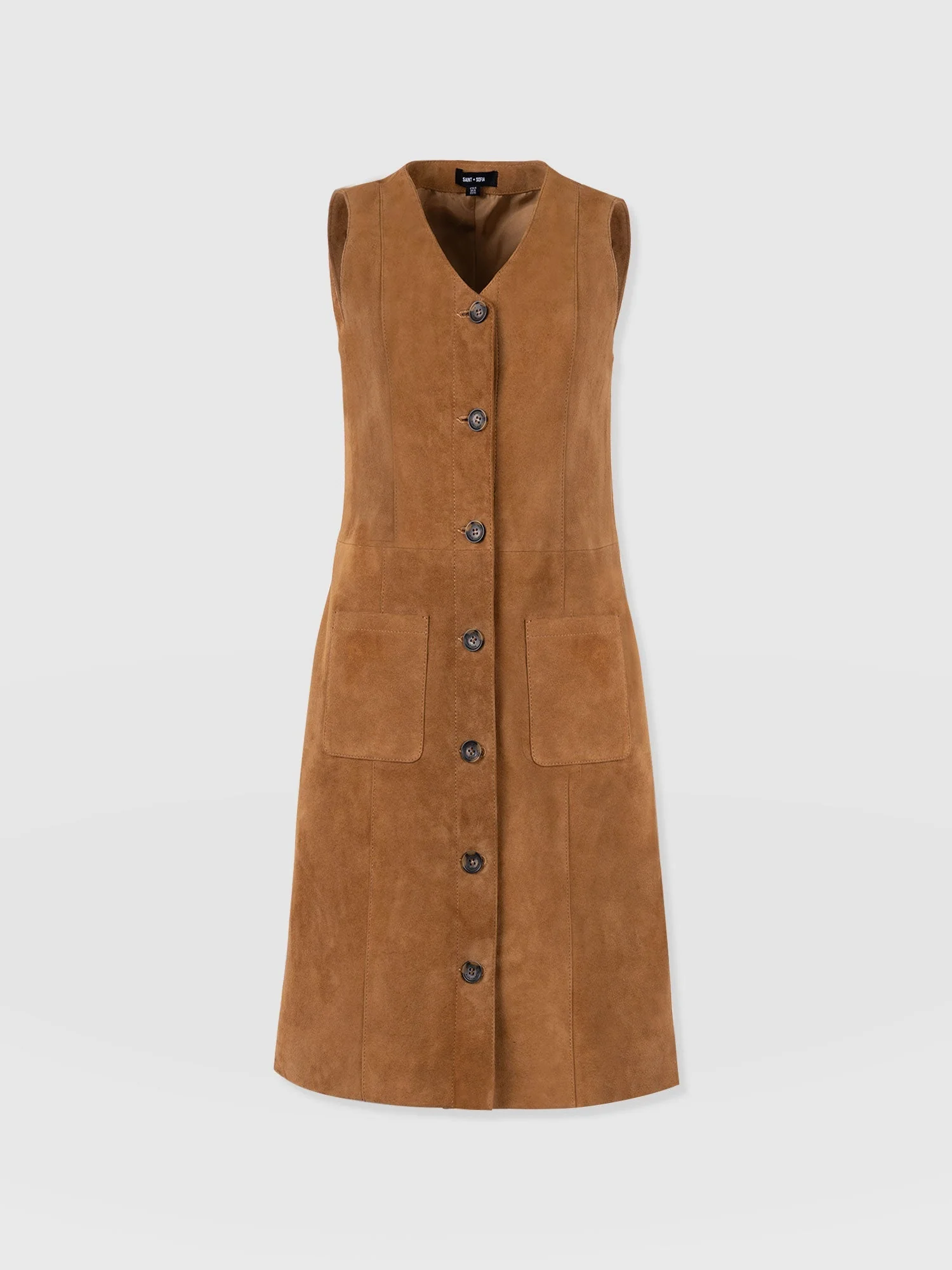 Luther Suede Mini Dress - Camel