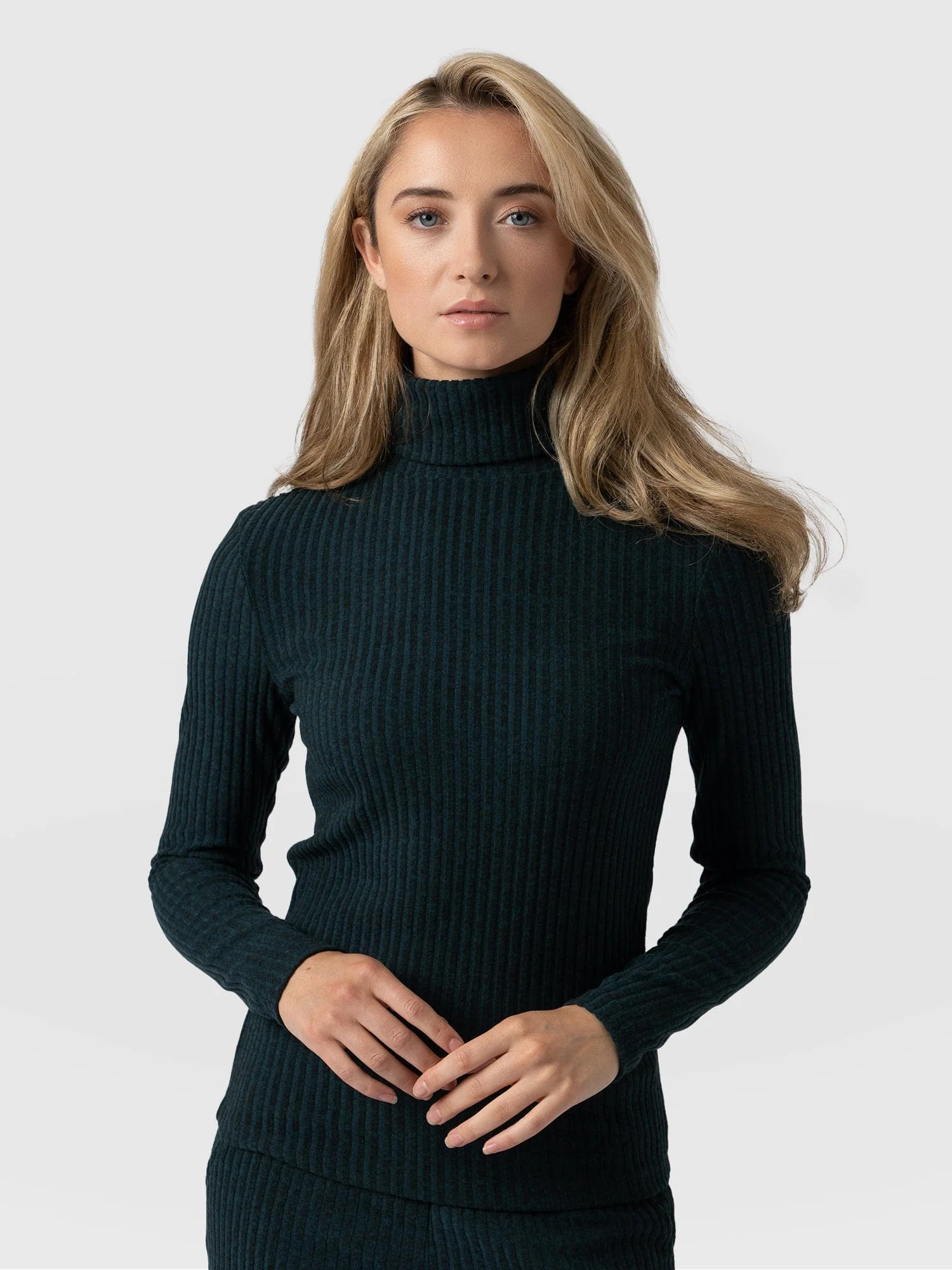 Tempest Turtle Neck Top - Green