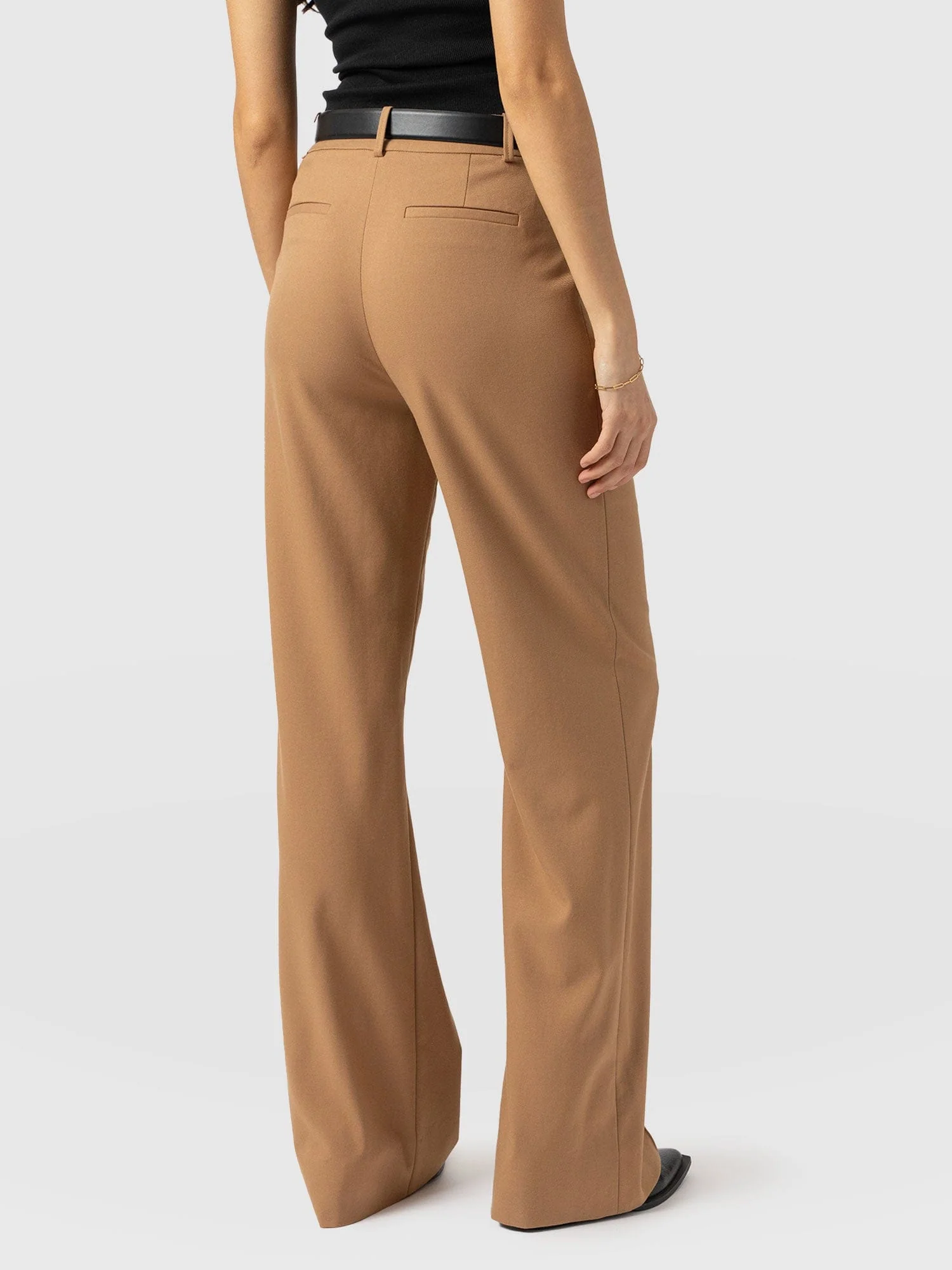Cambridge Tailored Wide Leg Pant - Camel